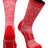 TCK Scarlet/White / X-Large Sports Heathered Crew Socks