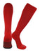 TCK Scarlet / X-Large Elite Performance Baseball Socks Dugout Solid Team Colors