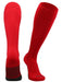 TCK Scarlet / X-Large Elite Performance Baseball Socks Dugout Solid Team Colors