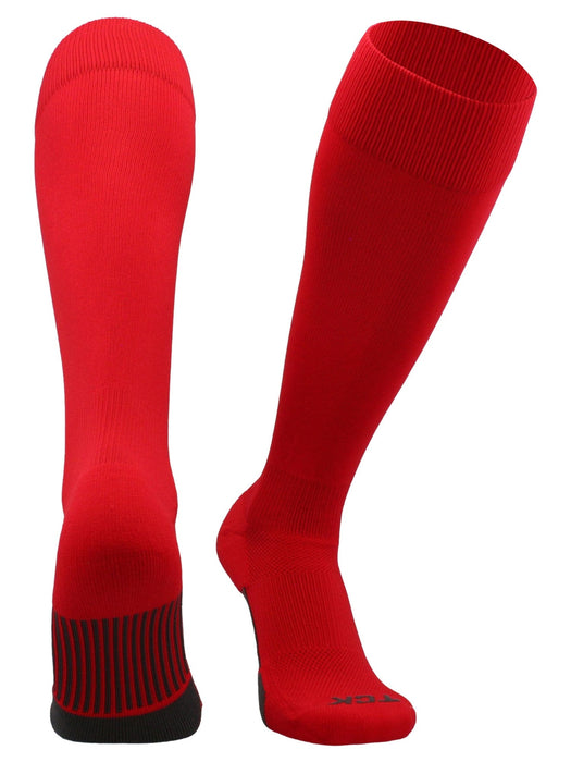 TCK Scarlet / X-Large Elite Performance Baseball Socks Dugout Solid Team Colors