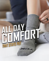 TCK Seamless, Cushioned Crew Socks: Moisture Wicking Work & Sport
