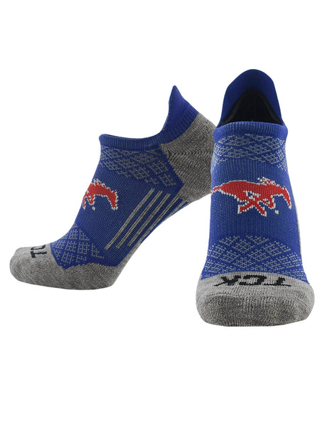 TCK SMU Mustangs / Large SMU Mustangs No Show Tour Socks