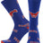 TCK SMU Royal/Scarlet / Large SMU Mustangs Mayhem Crew Socks