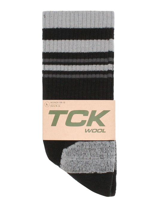 TCK Striped Merino Wool Hiking Socks For Men & Women