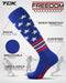 TCK TCK Freedom Dugout USA Made Stars & Stripes OTC Socks