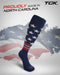 TCK TCK Freedom Dugout USA Made Stars & Stripes OTC Socks