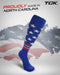 TCK TCK Freedom Dugout USA Made Stars & Stripes OTC Socks