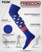 TCK TCK Freedom Dugout USA Made Stars & Stripes OTK Socks