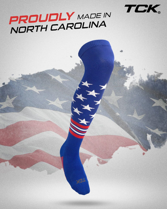 TCK TCK Freedom Dugout USA Made Stars & Stripes OTK Socks