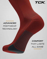 TCK TCK Over the Knee Football & Flag Socks - Made in USA