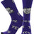 TCK TCU Purple/Black/White / Large TCU Horned Frogs Mayhem Crew Socks