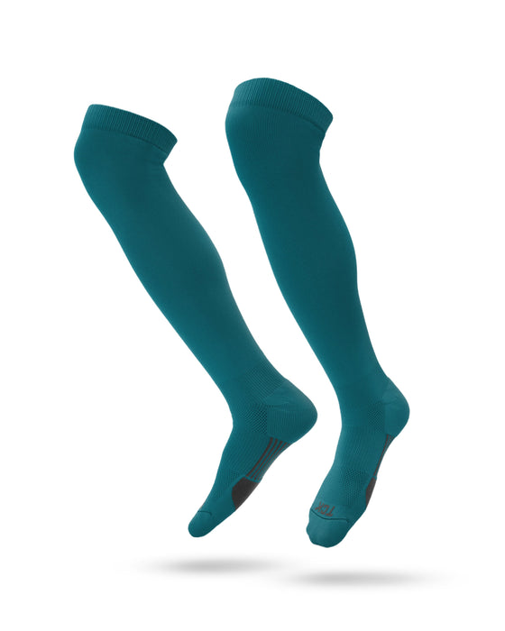 TCK Teal / Small Dugout Over the Knee Baseball Socks | Elite Athletic Sock