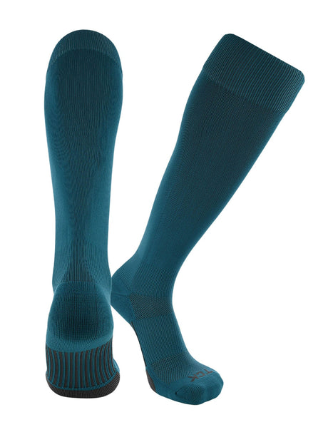 TCK Teal / X-Large Elite Performance Baseball Socks Dugout Solid Team Colors