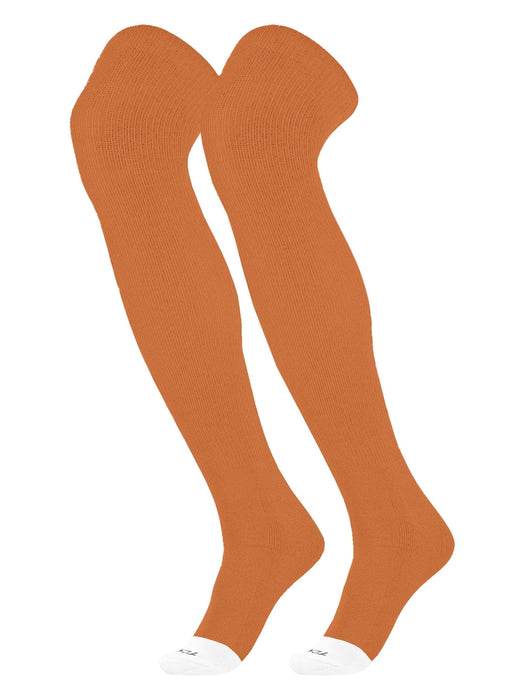 TCK Texas Orange / Large Pro Plus Performance Prosport - Long Over the Knee Socks for Baseball - Adult Sizes