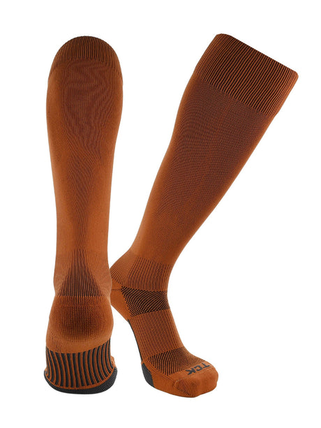TCK Texas Orange / Medium Elite Performance Baseball Socks Dugout Solid Team Colors