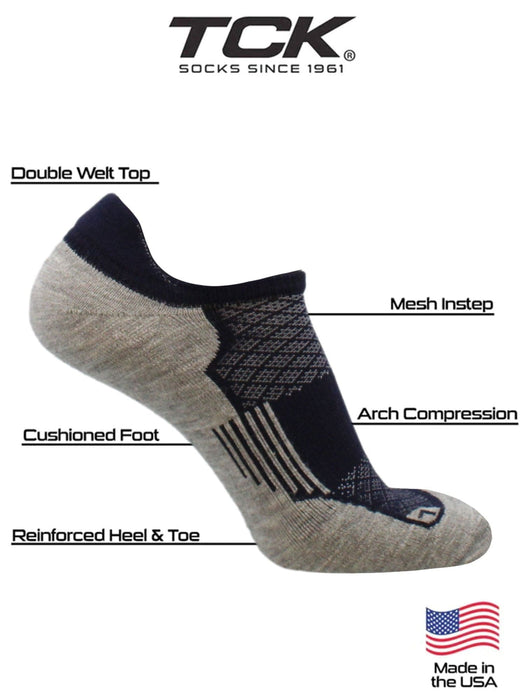 TCK The Tour Golf Socks for Men and Women's No Show