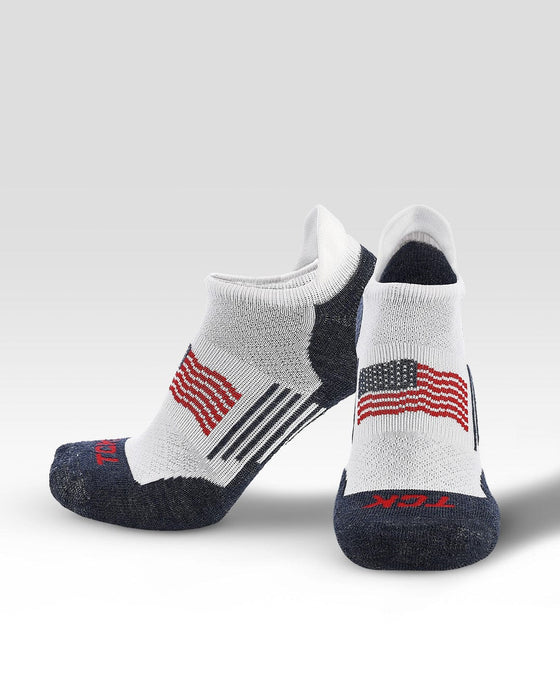 TCK Tour USA No Show Socks for Men & Women - Premium Sports Sock