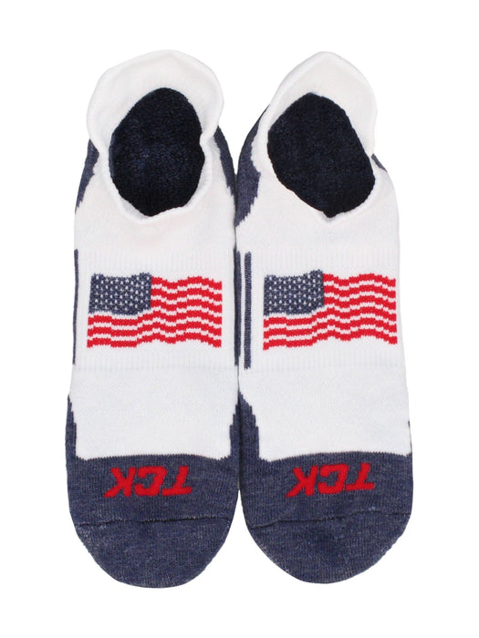 TCK Tour USA No Show Socks for Men & Women - Premium Sports Sock
