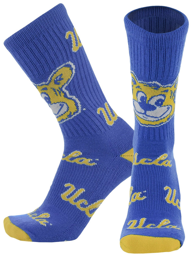 TCK UCLA Columbia Blue/Gold / Large UCLA Bruins Mayhem Crew Socks