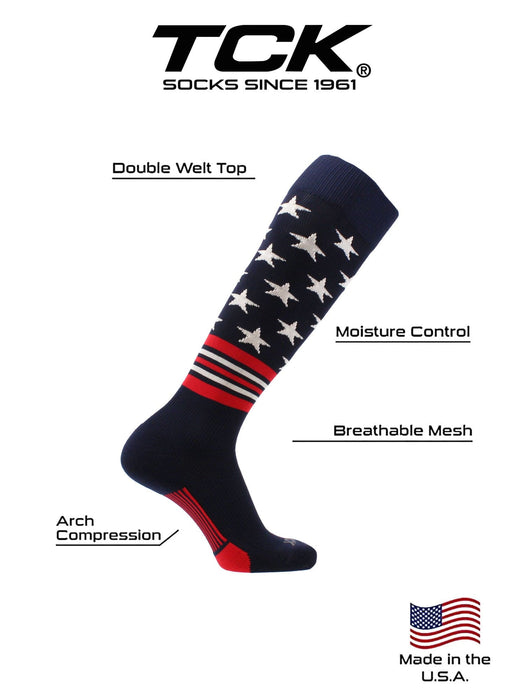 TCK USA Freedom Baseball Socks