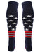 TCK USA Freedom Baseball Socks Long Over the Knee