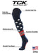 TCK USA Freedom Baseball Socks Long Over the Knee