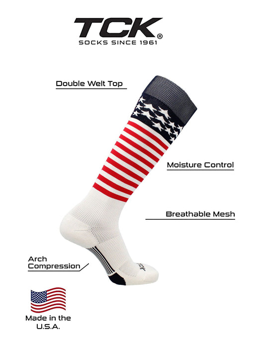 TCK USA Stars and Stripes Baseball Socks