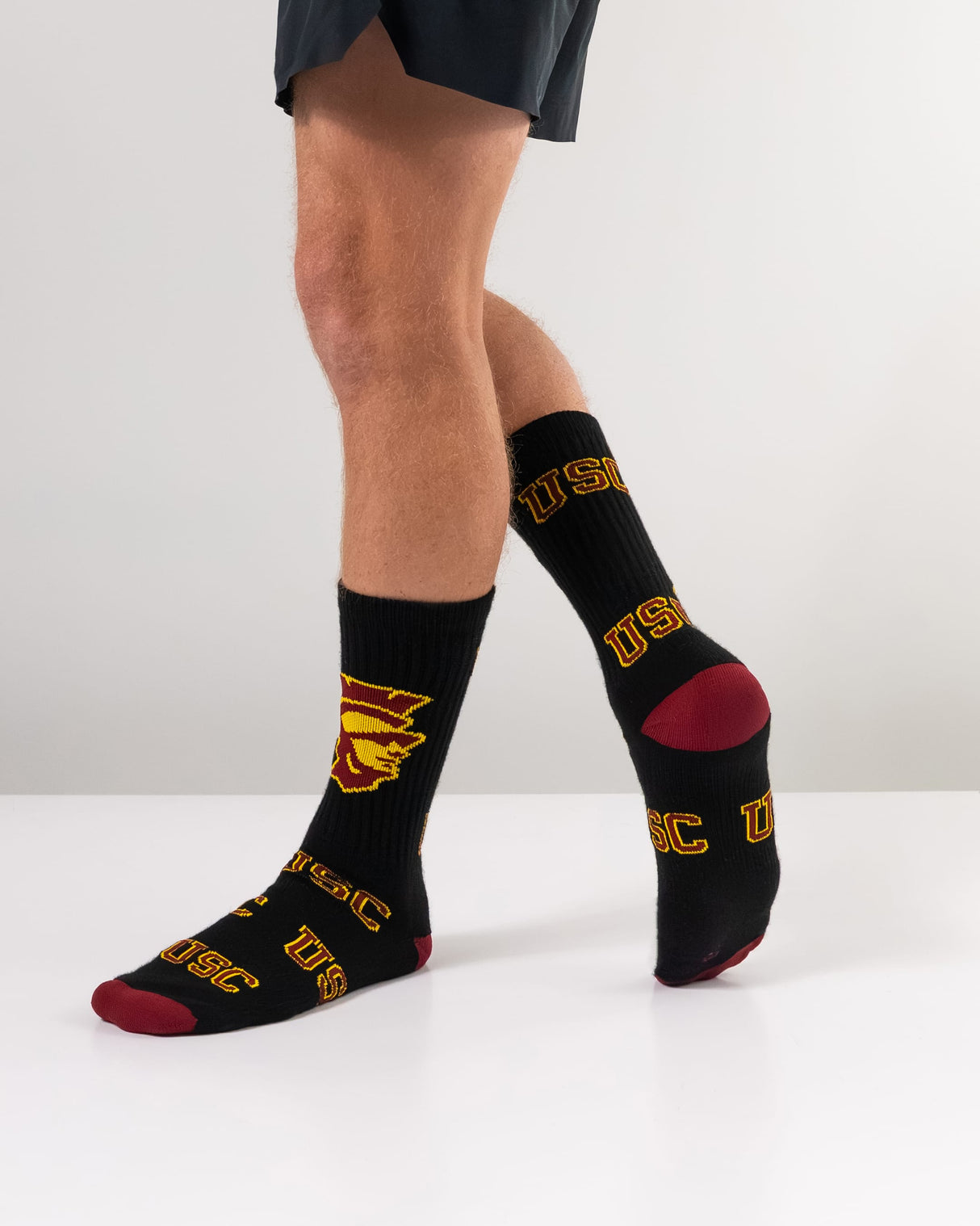TCK USC Red/Gold / Medium USC Trojans Mayhem Crew Socks