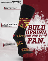 TCK USC Red/Gold / Medium USC Trojans Mayhem Crew Socks