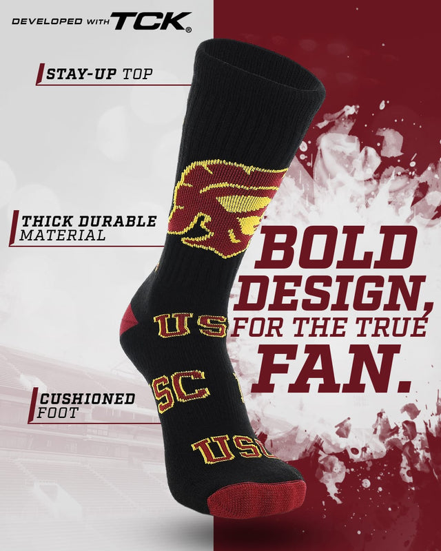 USC Trojans Mayhem Crew Socks (Made in USA)