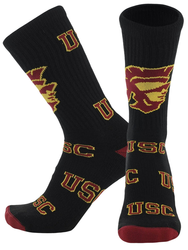 TCK USC Red/Gold / Medium USC Trojans Mayhem Crew Socks