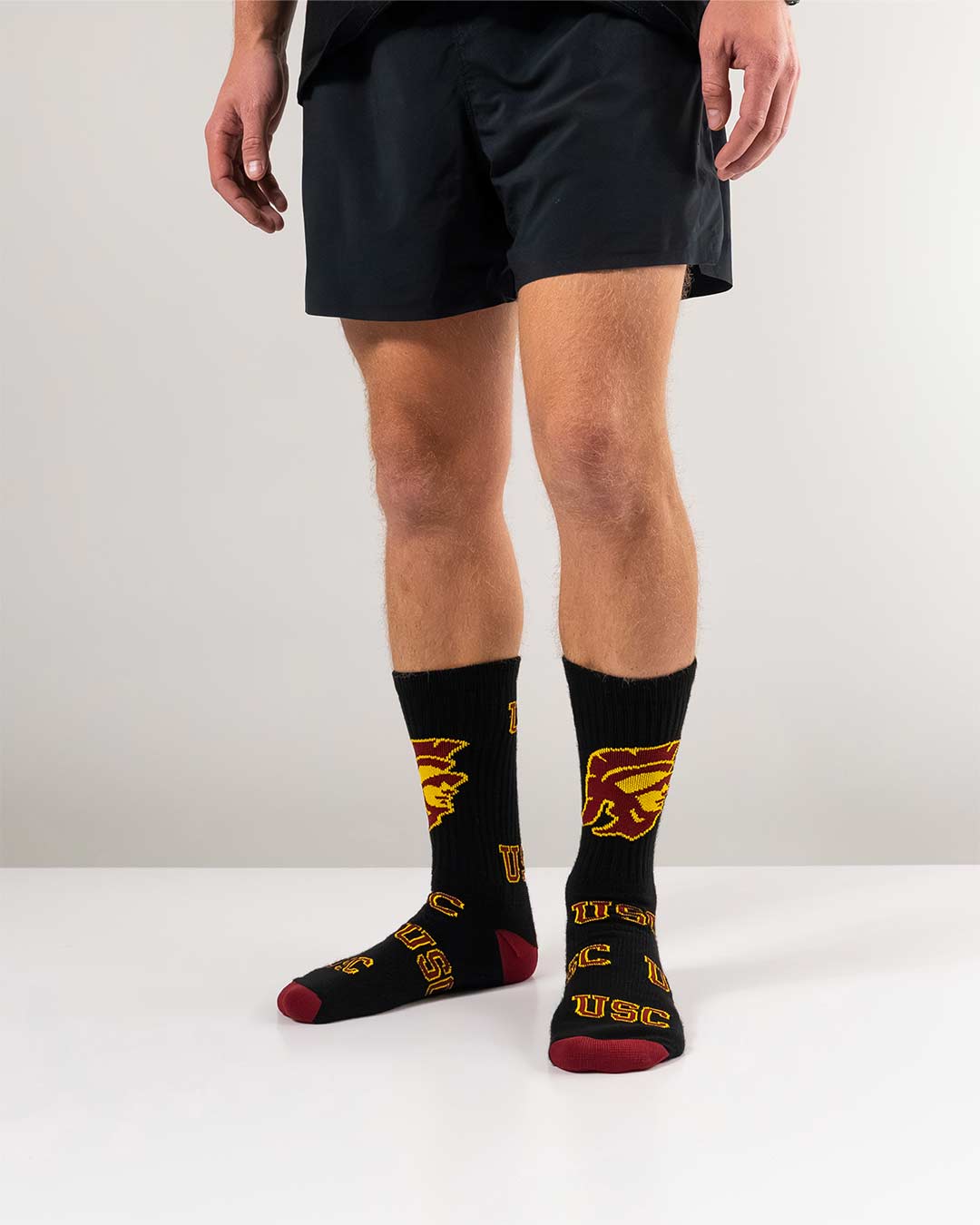 TCK USC Trojans Mayhem Crew Socks (Made in USA)