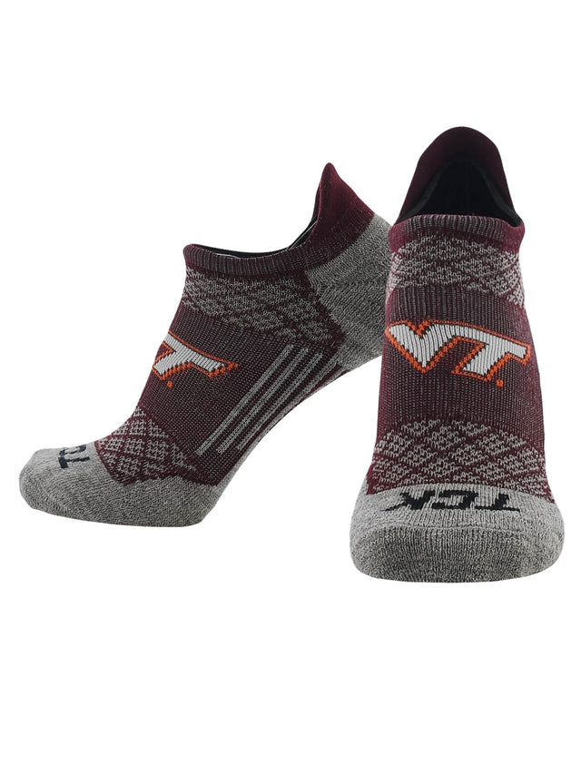 TCK Virginia Tech Hokies / Large Virginia Tech Hokies No Show Tour Socks