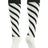 TCK White/Black/Black / Medium Candy Stripes Softball Socks Knee High