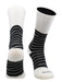 TCK White/Black / Large Ankle Support Tape Socks For Football, Basketball, & Volleyball
