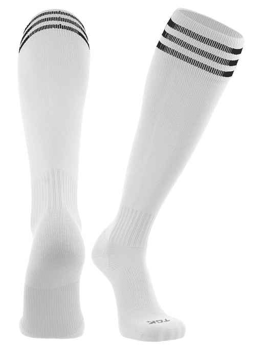 TCK White/Black / Large Finale Soccer Socks 3-Stripes