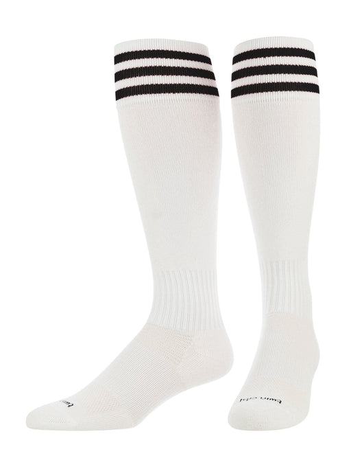 TCK White/Black / Medium Finale Soccer Socks 3-Stripes