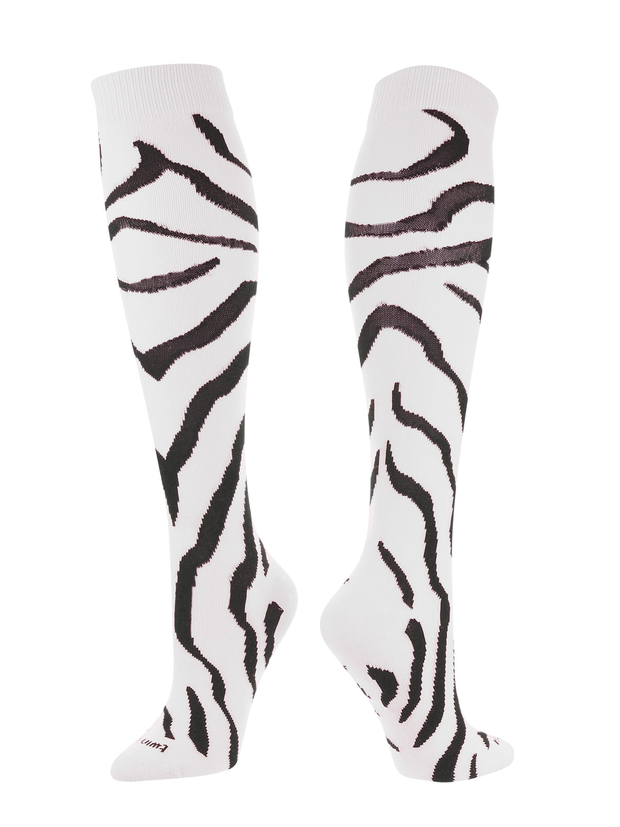 TCK White/Black / Small TCK Sports Krazisox Zebra Stripe Socks
