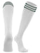 TCK White/Dark Green / Medium Finale Soccer Socks 3-Stripes