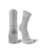 TCK White/Gray / Large Compression Tape Sock – Ankle Support for Basketball & Football | Boost Circulation & Reduce Pain
