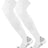 TCK White / Large (9-12 Shoe Size) High Performance Long Sports Socks