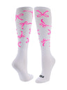 TCK White / Large Bows All-Over Tube Socks
