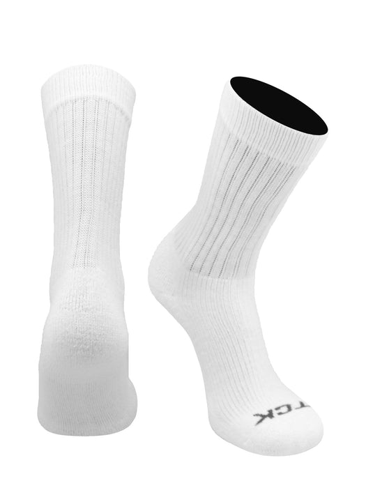 TCK White / Large Multisport Athletic Crew Socks