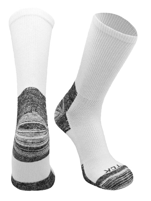 TCK White / Large Pickleball Socks Crew Length