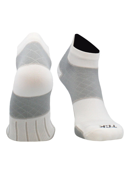 TCK White / Large Plantar Fasciitis Relief Socks for Men and Women with Targeted Compression