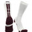 TCK White/Maroon / Medium Baseline 3.0 Athletic Crew Socks Adult Sizes Team Colors