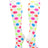 TCK White / Medium Krazisox White with Neon Polka Dots Socks