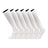 TCK White / Medium Long Work & Athletic Socks Over the Calf 6-Pack