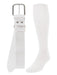 TCK White / Medium Softball and Baseball Belts & Socks Combo For Youth or Adults