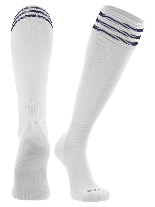 TCK White/Navy / Medium Finale Soccer Socks 3-Stripes